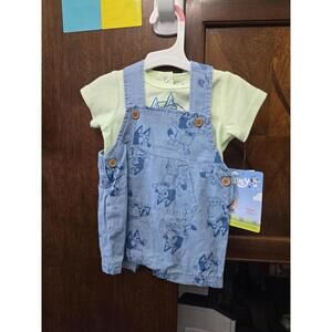 3 to 6m brand new shorts overall disney bluey outfit.Item 673